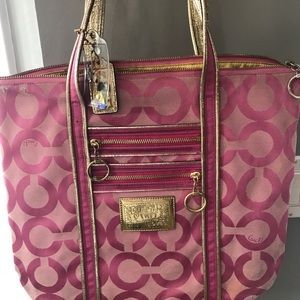 Pink coach poppy-authentic